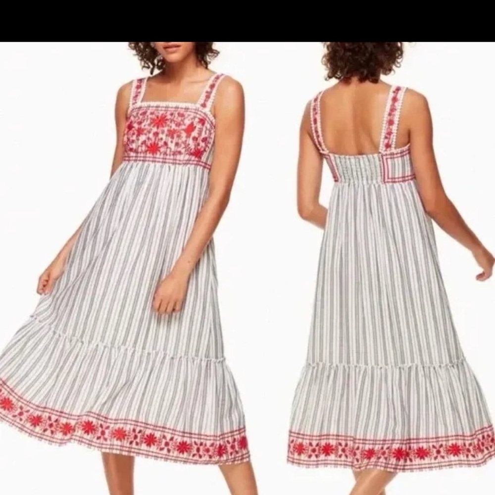 Kate Spade Brooke Street striped maxi dress
